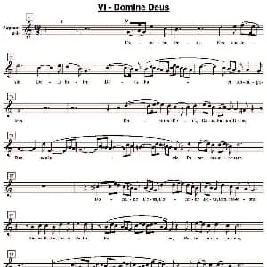 萨克斯谱 | Domine Deus 高音萨克斯独奏