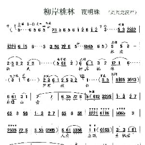锡剧 柳岸桃林水绿山青 夜明珠 选段 周兴龙 江阴锡剧团 江阴锡剧团