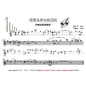 花儿为什么这样红 中音直笛谱
