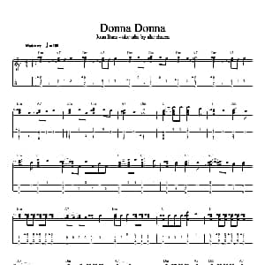 Donna Donna 吉他谱
