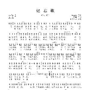 记忘歌_歌曲简谱_词曲:Vagary 银临