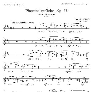 萨克斯谱 | 舒曼幻想曲三首 Op73 Ⅱ