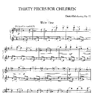 Thirty Pieces For Children Op.27 钢琴谱 俄 德米特里 卡巴列夫斯基