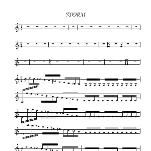 小提琴谱 | STORM 小提琴谱