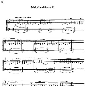 Melodia africana 2 钢琴谱 Ludovico Einaudi