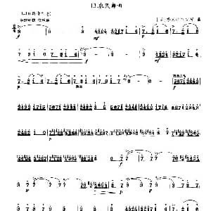 笛子谱 | 农民舞曲