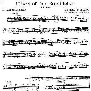 萨克斯谱 | 野蜂飞舞 外文原版