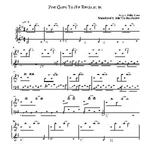 佐伊来到餐厅 钢琴谱 菲利普 格拉斯 Philip Glass