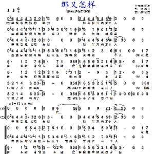 那又怎样_歌曲简谱_词曲:王海涛 郭顶