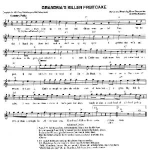 GRANDMA'S KILLER FRUITCAKE_外国歌谱