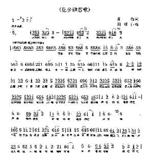 仡乡迎客歌_歌曲简谱_词曲:肖勤 周明仁