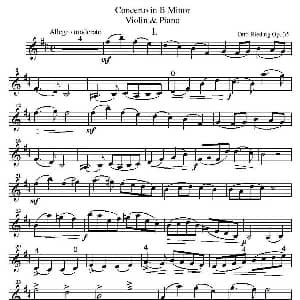 小提琴谱 | Concerto in B Minor B小调协奏曲