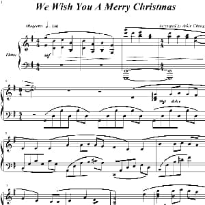 We Wish You A Merry Christmas 钢琴谱