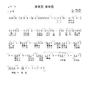 星星美星星亮_歌曲简谱_词曲:董庆伟 孙卫东