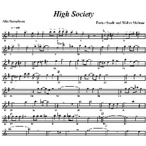 萨克斯谱 | High Society 四重奏 中音萨克斯分谱