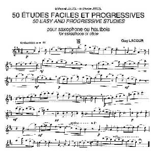 萨克斯谱 | Guy Lacour 50 首萨克斯练习曲之19 Guy Lacour