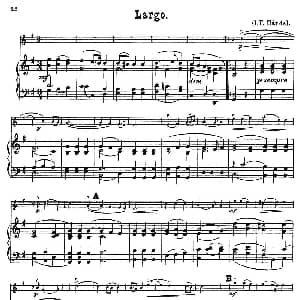 小提琴谱 | Largo. 小提琴 钢琴伴奏