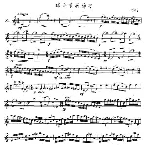 萨克斯谱 | 萨克斯练习曲合集 5—29 综合节奏练习 奇特克