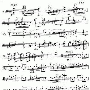 柔板快板练习曲 大提琴 多皂尔