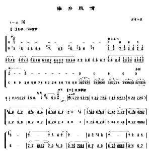 傣乡风情 笙谱 王慧中