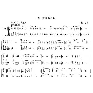 二胡谱 | 新少年之歌 二胡二重奏 桂吉