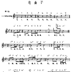 琵琶谱 | 急曲子 敦煌琵琶曲谱 第6曲