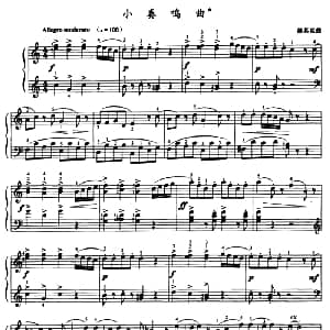小奏鸣曲 钢琴谱 盖其克