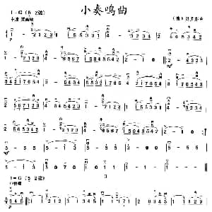 二胡谱 | 小奏鸣曲 贝多芬作曲版 贝多芬