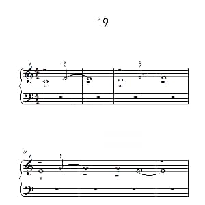 双音练习 19 钢琴谱