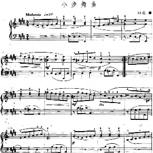 手风琴谱 | 手风琴复调作品 小步舞曲 J.S.巴赫作曲版2 J.S.巴赫