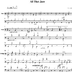 Chicago all that jazz 爵士鼓谱