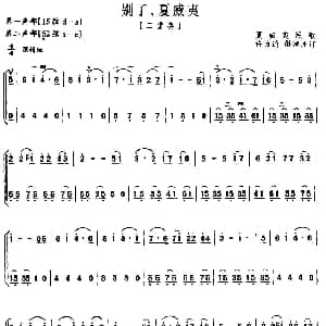 二胡谱 | 别了 夏威夷 二重奏