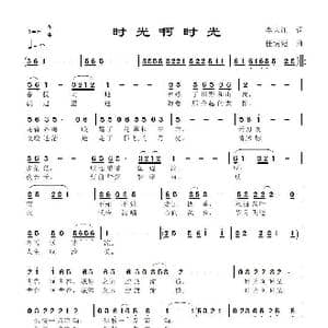 时光啊时光_歌曲简谱_词曲:李大江 任清彪