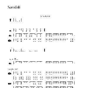 Sorofoli 非洲手鼓谱