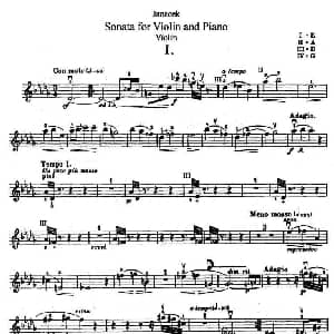 小提琴谱 | Sonata for Violin and Piano 奏鸣曲