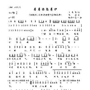 看着你想着伊_歌曲简谱_词曲:王秀英 陈宏