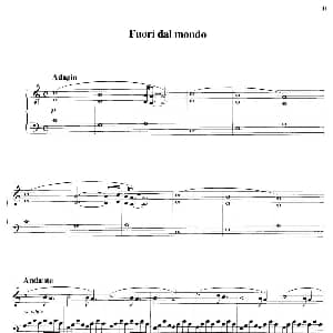 Fuori Dal Mondo 钢琴谱 Ludovico Einaudi 鲁多维科 艾奥迪
