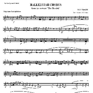 萨克斯谱 | HALLELUJAH CHORUS 哈利路亚