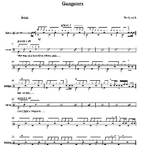 Gangsters 鼓谱