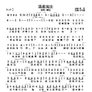 温柔淘汰_歌曲简谱_词曲:张圳 张圳