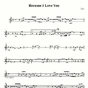 萨克斯谱 | Because I Love You