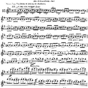 长笛曲谱 | 阿尔泰斯26首精选长笛练习曲 NO.15 Altes 阿尔泰斯