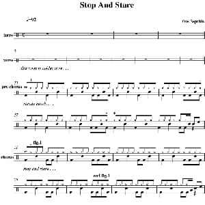 OneRepublic Stop and stare 爵士鼓谱