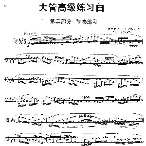 大管高级练习曲 第二部分 节奏练习 1 阿勒勃尔托 奥列费齐
