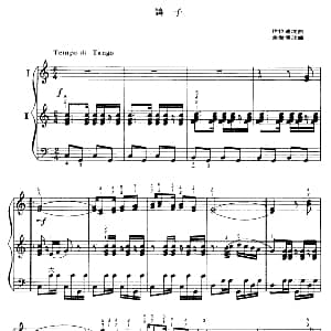 手风琴谱 | 鸽子 二重奏 伊拉迪埃曲　余继清改编