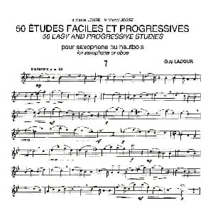 萨克斯谱 | Guy Lacour 50 首萨克斯练习曲之七 Guy Lacour