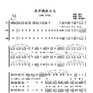 北京的金山上_歌谱投稿_词曲:玛 卓 玛卓