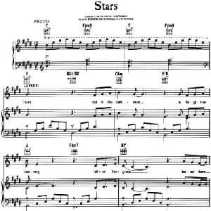 Stars _外国歌谱