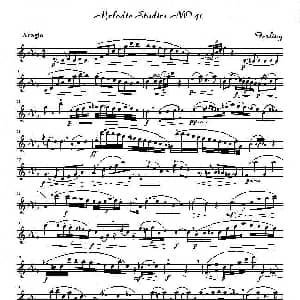 萨克斯谱 | 四十八首旋律练习曲之四十一