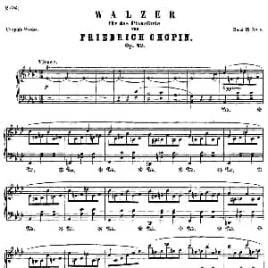 降A大调圆舞曲Op.42 钢琴谱 肖邦